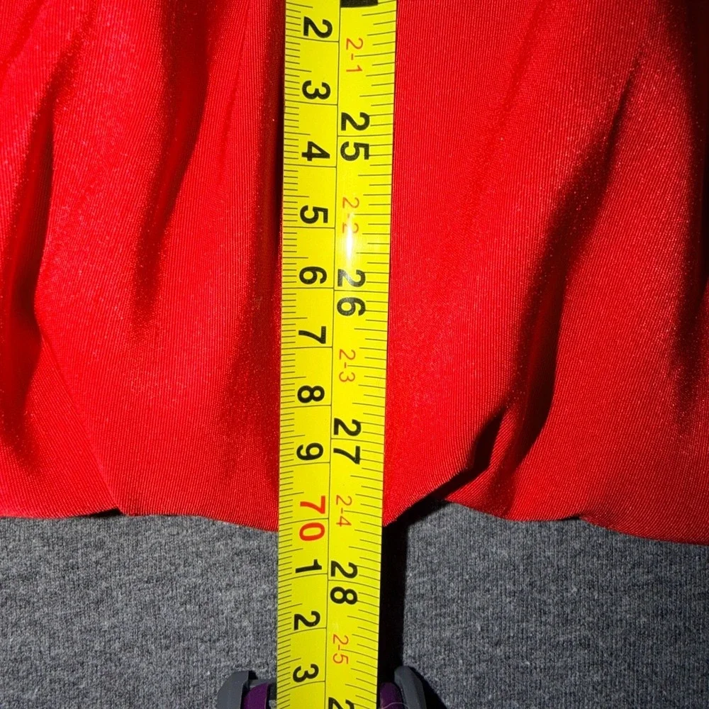 A New Day Puff Mini Strappy/Strapless Dress Size L , Red - Picture 7 of 8